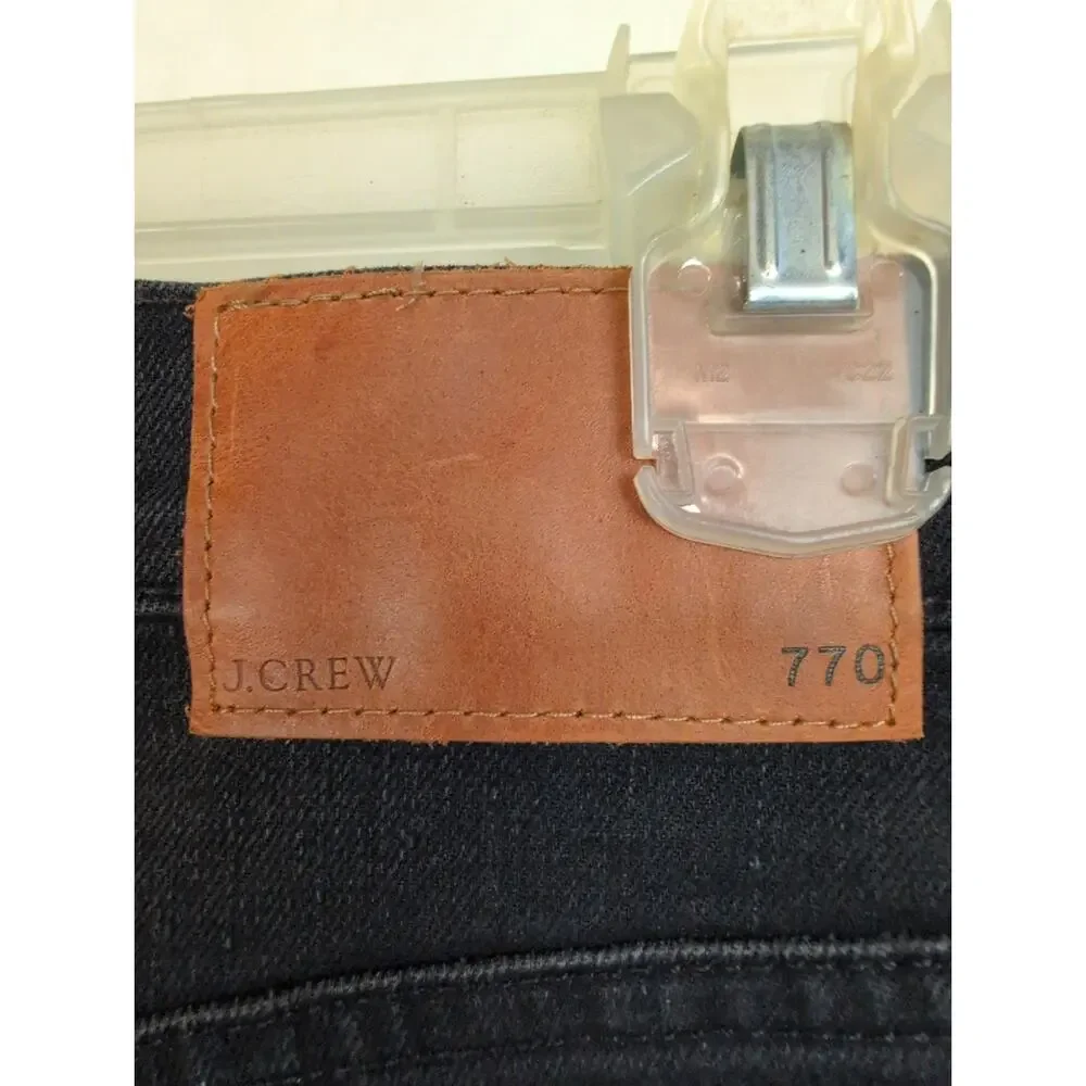 J.Crew Every Stitch Considered 770 Straight Jeans Size 30/30 Black Premium Retro